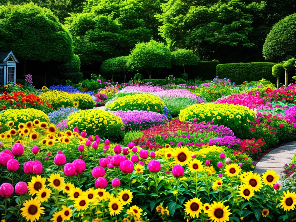 Ideias jardim plantas flores grandes 1