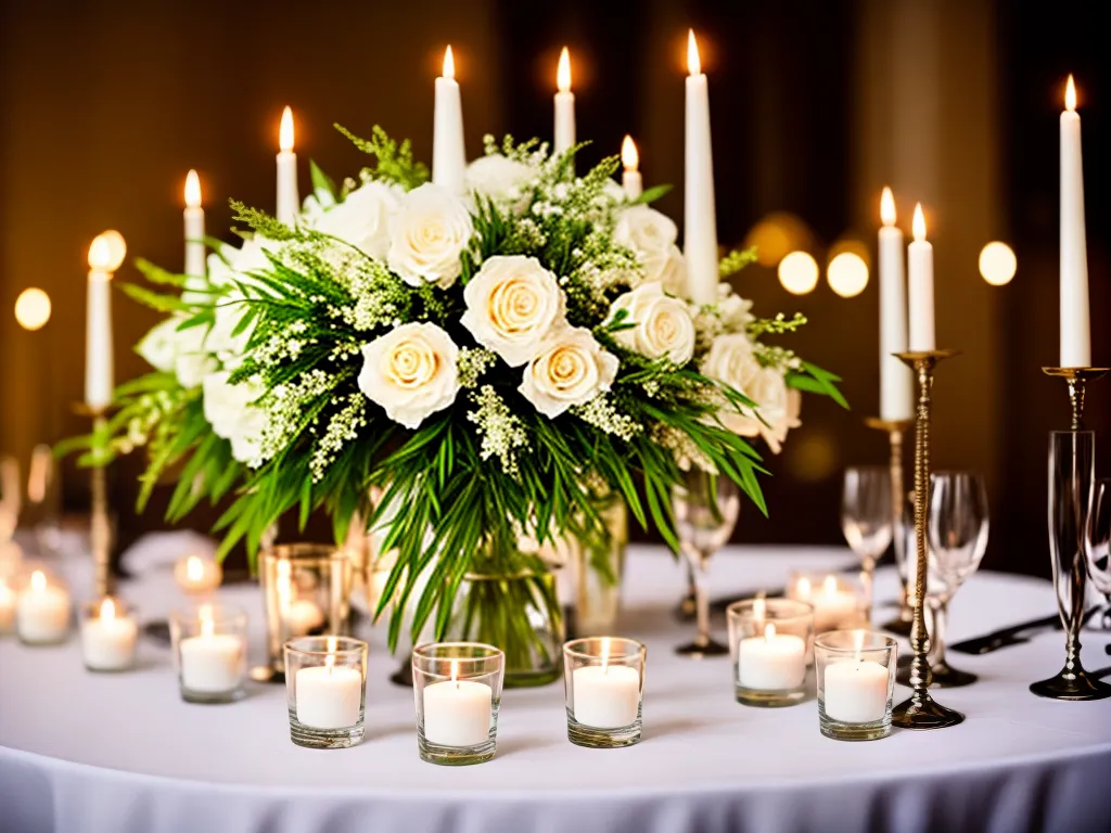 Ideias maneiras criativas de utilizar velas na decoracao de casamentos 1