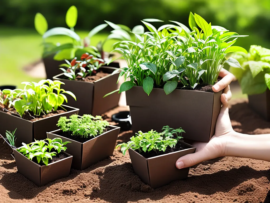 Ideias papelao jardinagem suportes sementeiras sustentaveis