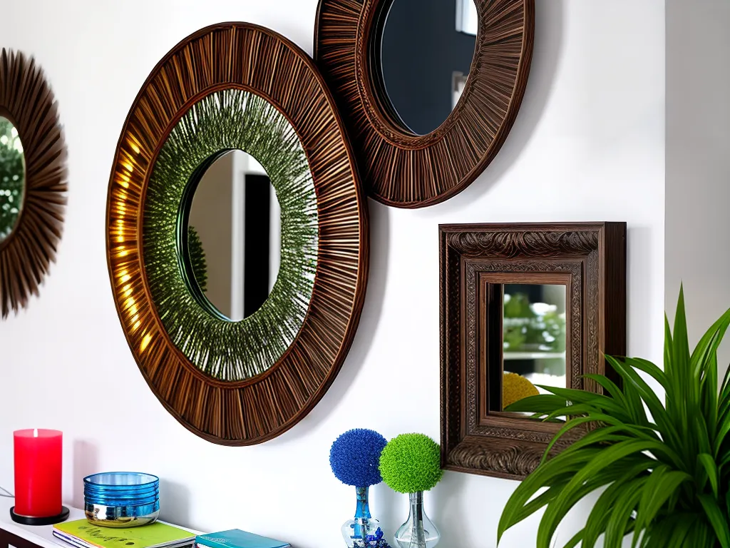Ideias recicle cds em espelho decorativo