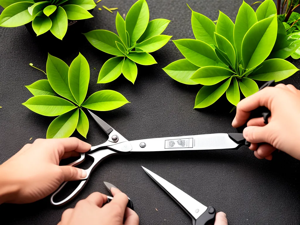 Ideias tesouras multifuncionais para manejo de plantas