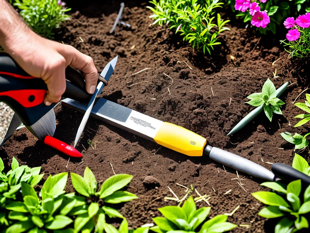 Ideias tijolo de afiar como afiar ferramentas jardinagem