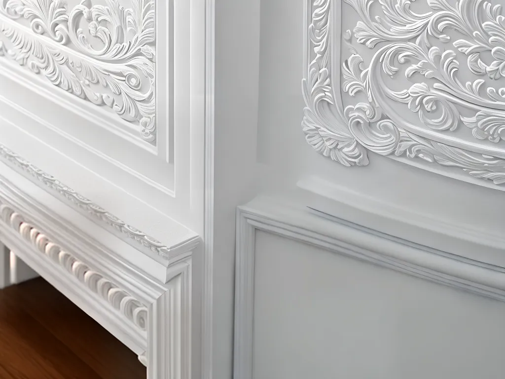 Imagens boiserie em gesso como instalar e cuidados necessarios 1