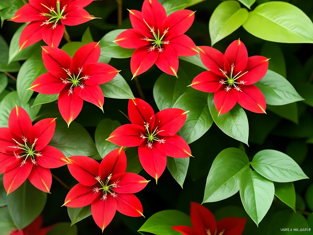 Imagens clerodendron speciosissimum clerodendro vermelho 1