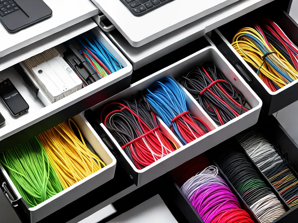 Organizando Cabos e Fios Eletrônicos de Forma Eficiente