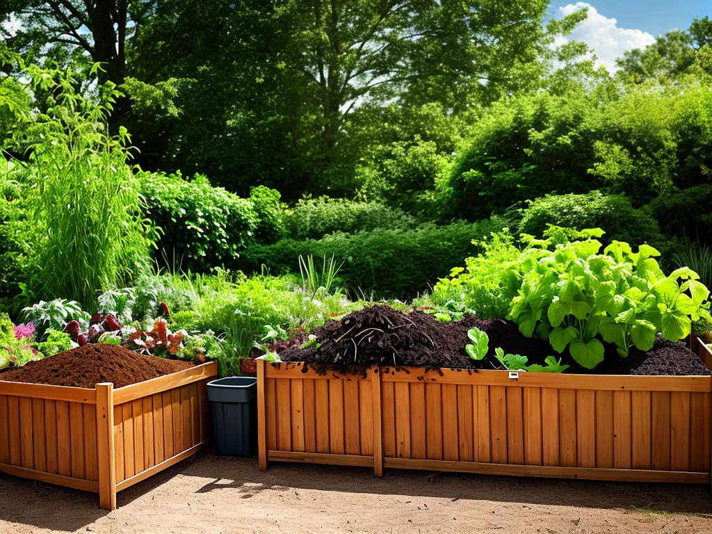 Imagens compostagem transformando residuos em adubo para um jardim sustentavel