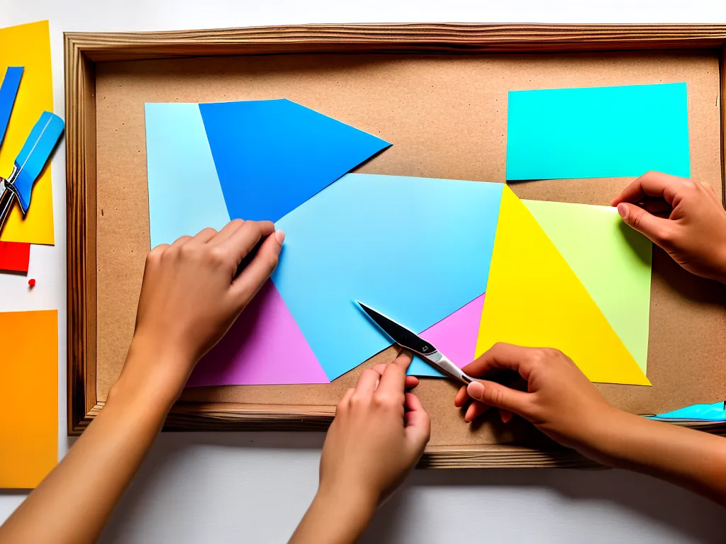 Imagens criar molduras e quadros com papelao