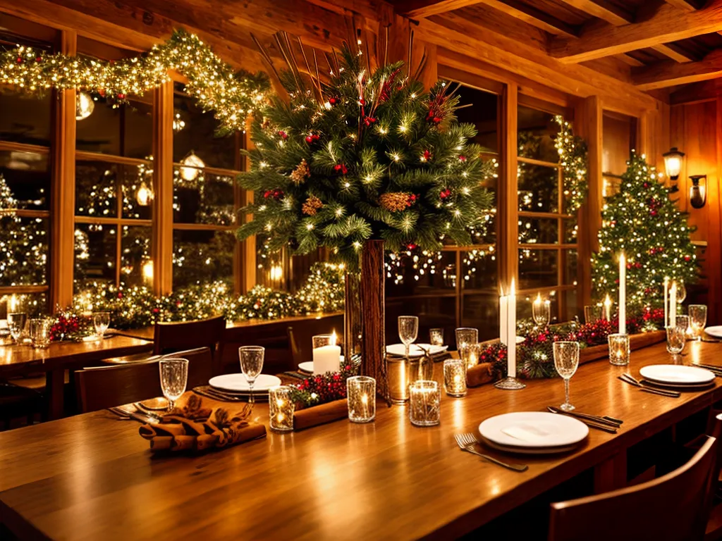 Imagens decoracao natalina restaurantes bares