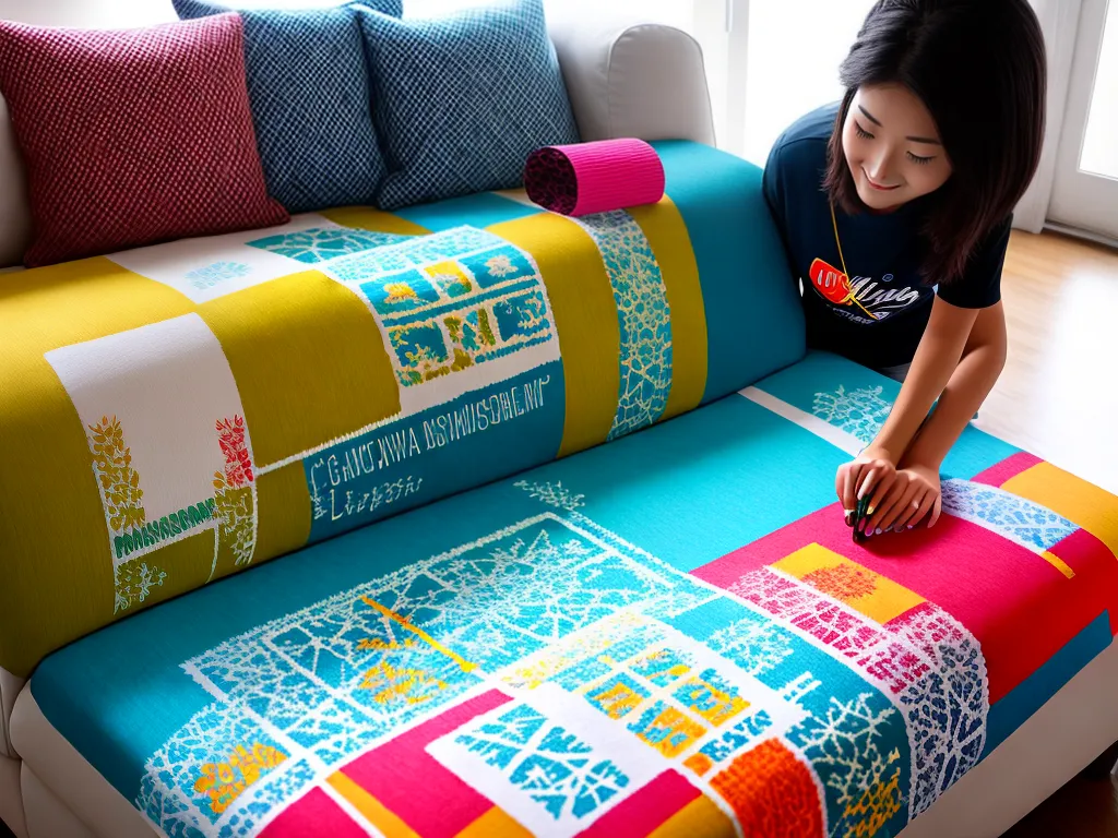 Imagens diy como customizar capas sofa