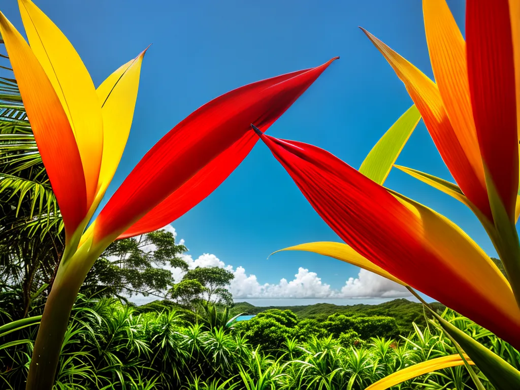 Imagens heliconia caribaea tanchagen selvagem