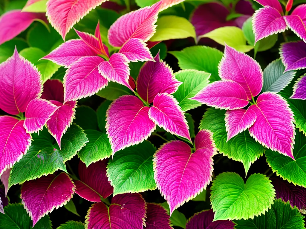 Imagens jardim plantas folhagem colorida
