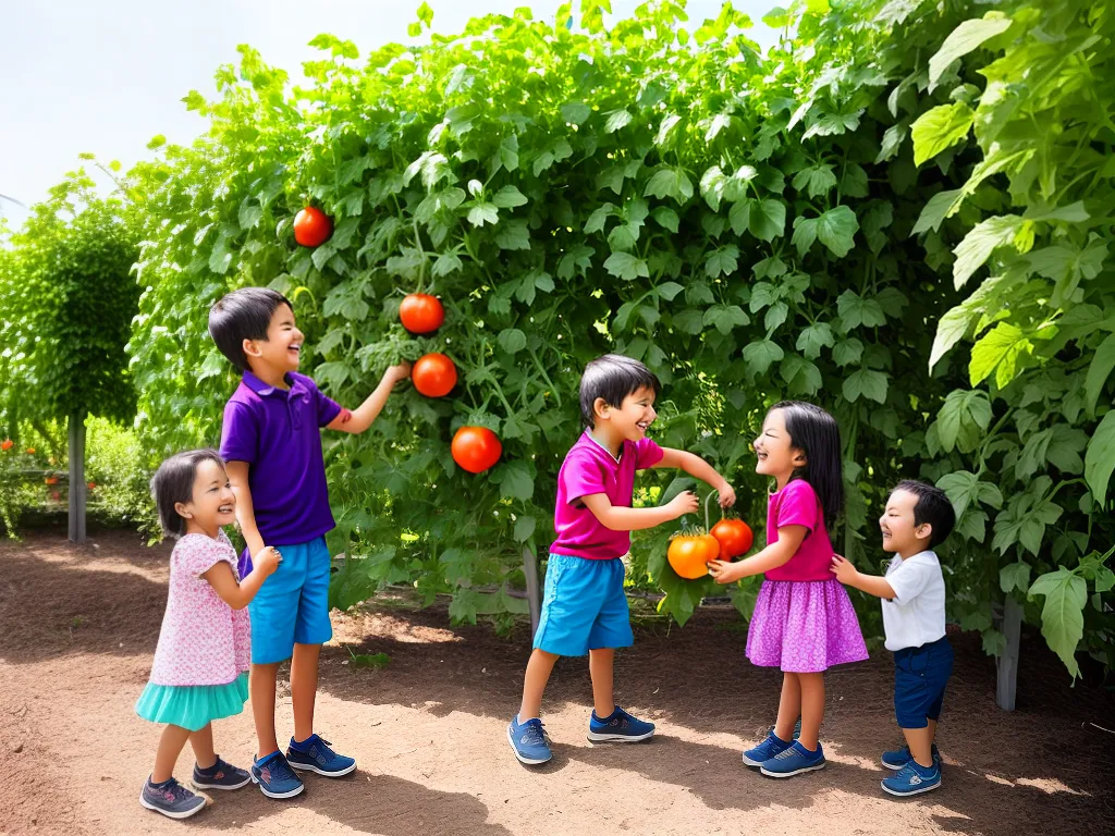 Imagens jardins comestiveis criancas