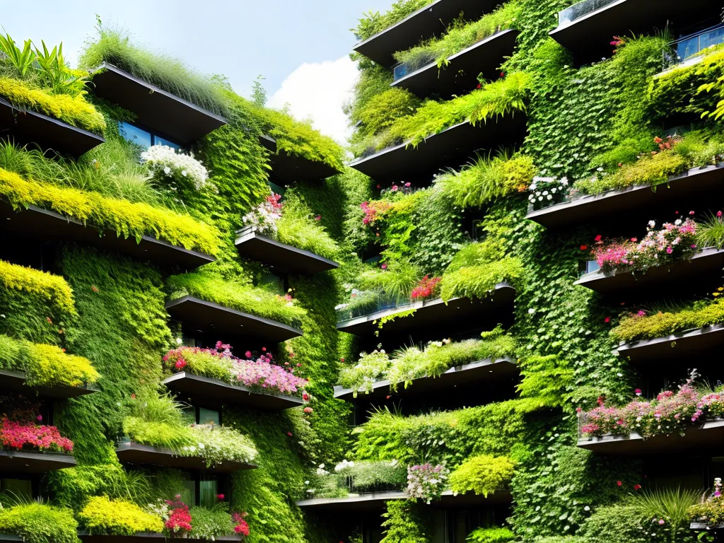Imagens jardins verticais solucao sustentavel espacos limitados