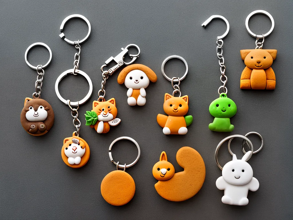 Imagens modelagem em biscuit chaveiro animais