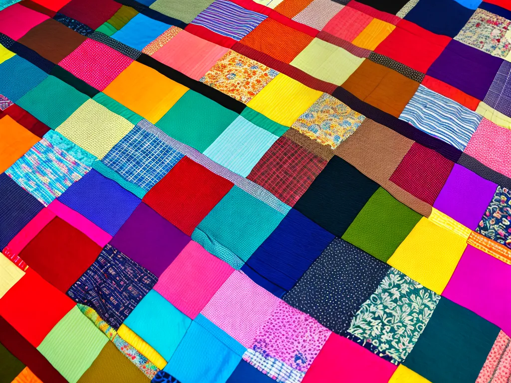 Imagens patchwork criando colchas e mantas personalizadas
