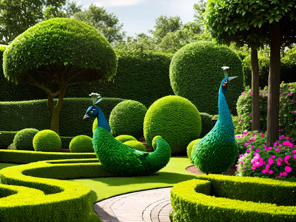 Imagens topiaria e jardinagem como integrar esculturas de plantas em seu jardim