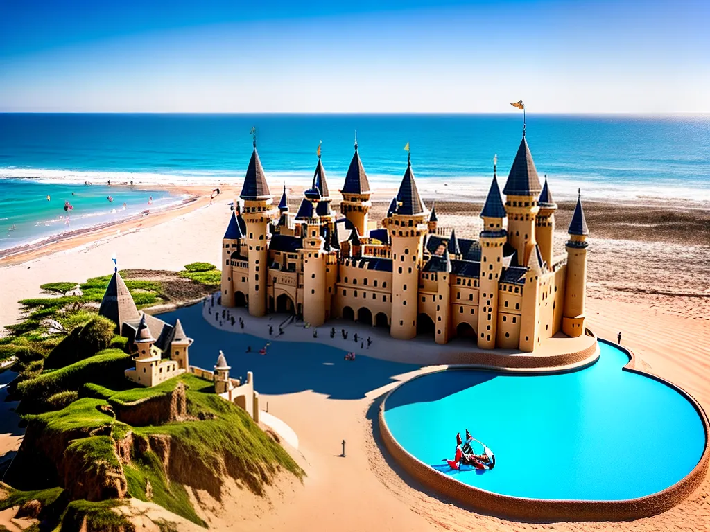 Imagens tutorial esculturas areia criar castelo praia